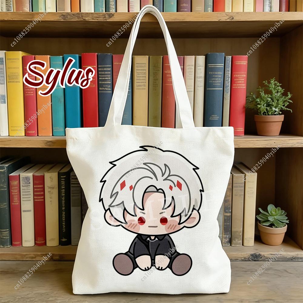 

Love and Deepspace Cartoon Daydreaming Doll Canvas Bag Sylus Rafayel Zayne Xavier Caleb Anime Cosplay 35x40CM Storage Bag Friend