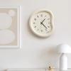 European Aesthetic Clock Wall Modern Art Creative Design Living Room Interior Wall Watch Simple Light Luxury Wanduhr Decor