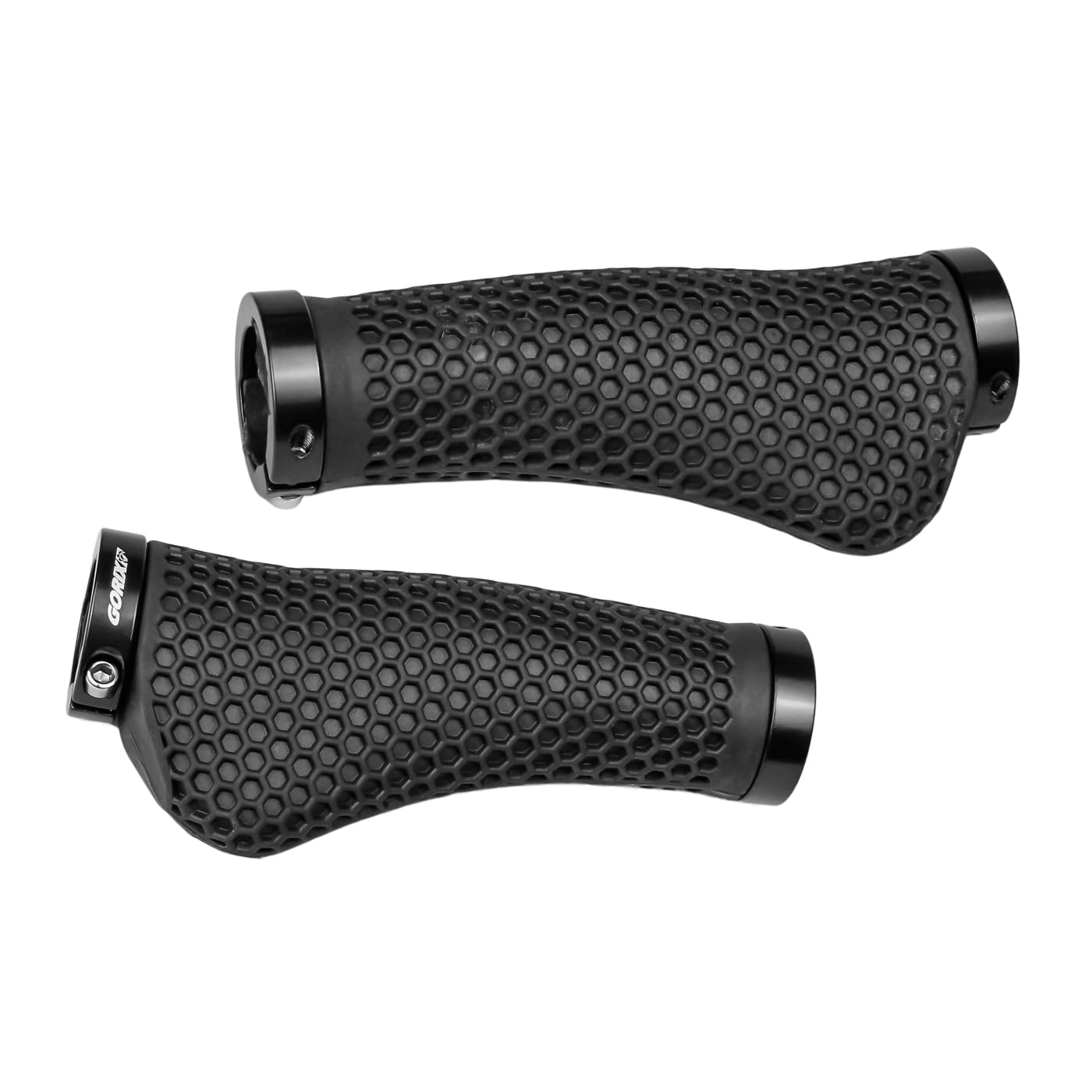 GORIX Bicycle Grips Ergo 3D Soft Cushioned 130mm Flexible Handlebar Grips for Cross Mini Shock Bicycle Cycle Grip Replacement (Gorix) - / / / / Bikes, чёрный