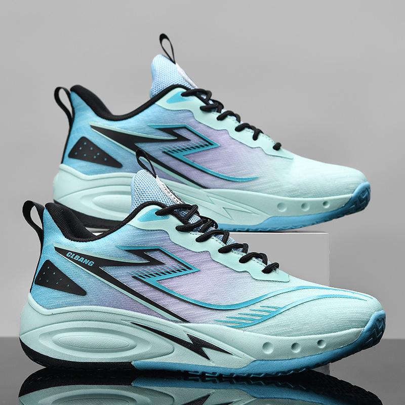 Mesh basketball shoes men's combat boots youth actual combat sports shoes running shoes junior high school children and students sports training