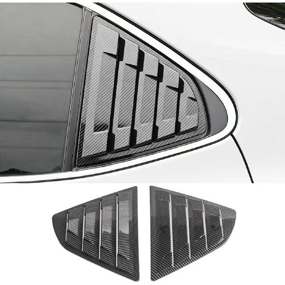 Compatible with Toyota Camry 8th Gen 2024 2023 2022 2021 2020 2019 2018 Accessories Car Rear Side Window Louvers Air Vent Scoop Shades Cover Trim