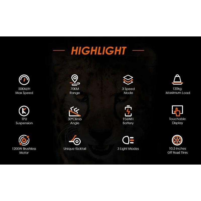 EU Stock Original KuKirin G3 Electric Scooter 1200W Motor 52V 18Ah battery 10.5 Inch Tire Touchable Display 50KM/H E-Scooter