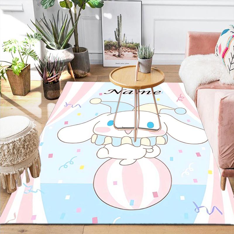 Custom 1Pc Cute Bunny Friends Adventure Rug Office Carpet Indoor Outdoor Entrance Doormat Nonslip Soft And Comfortable Living Room D491521