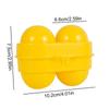 2 Fächer Eieraufbewahrungsbox Haushaltsküchenorganizer Eierhalter Behälter Koffer Tragbar Outdoor Camping Picknick Eierboxen Koffer