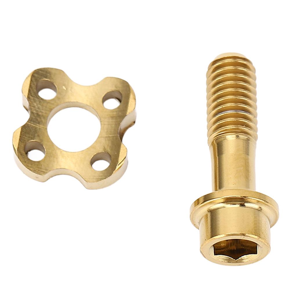 Front Derailleur Screw Gasket Ti Alloy Fixed Set Kit Arc Half Moon Washer Hallow Gold