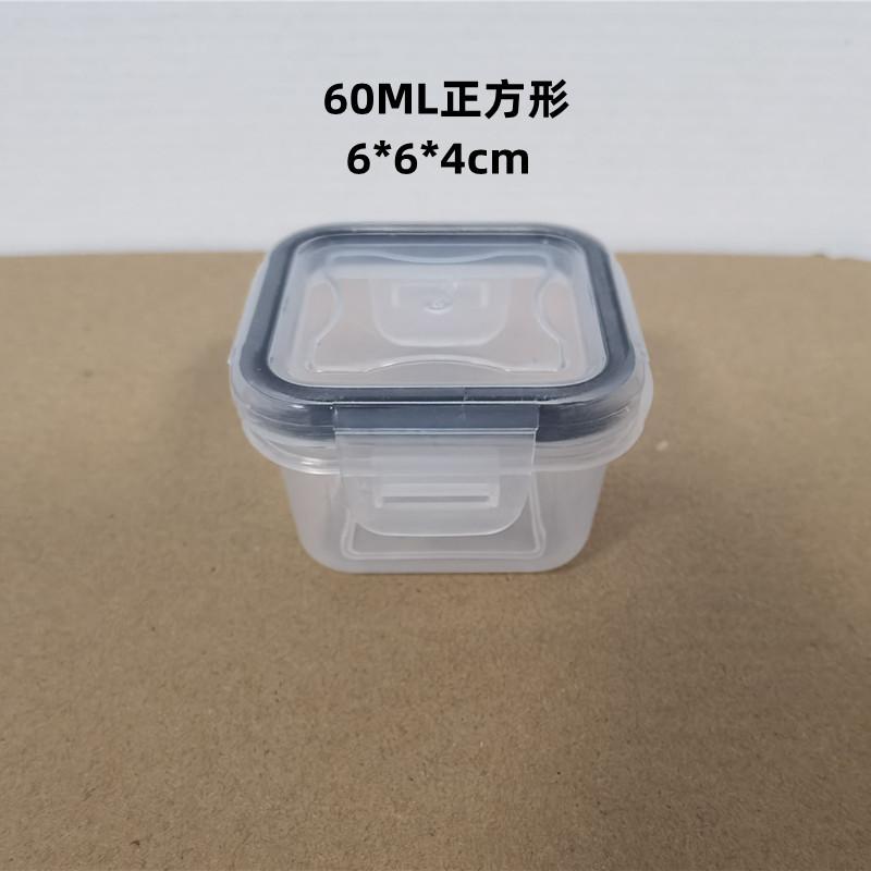 Modern Transparent Square Design Multi-Size Lunch Box Aluminum Kitchen Storage for Fresh-Keeping Vegetables Fruits PP Material In stock