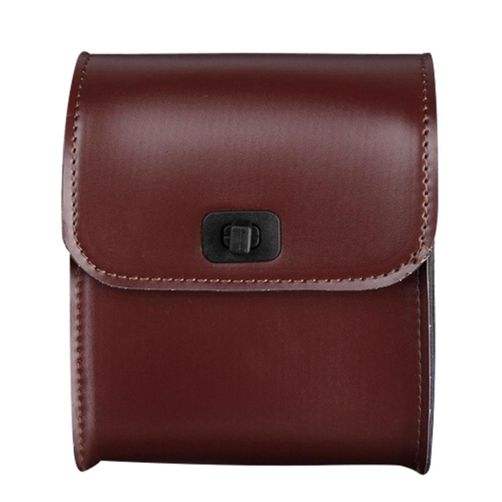 Motorcycle Faux Leather Luggage Storage Side Saddle Bag Fashion Cars Accessory