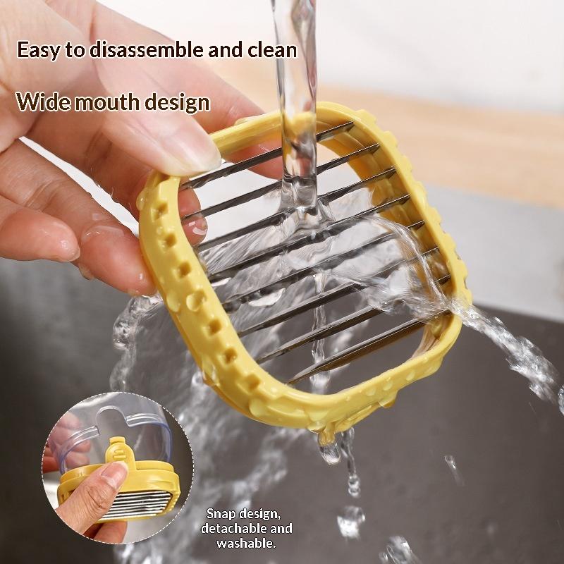 Multi-Functional Mushroom Slicer Cup Stainless Steel Vegetable Strawberry Food Chopper Ideal for Cooks Professional Kitchen Tool