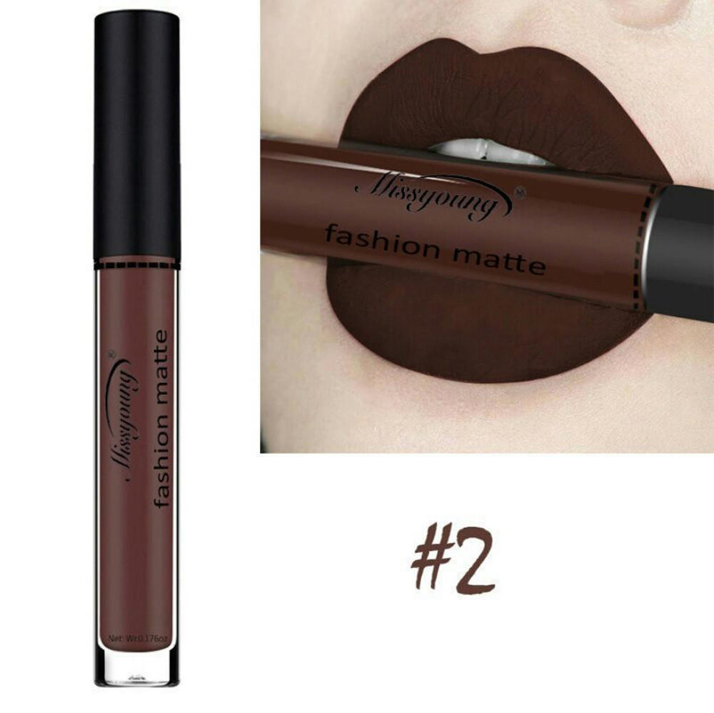 Batom Líquido Hidratante Batom Aveludado Cosmético 8ML