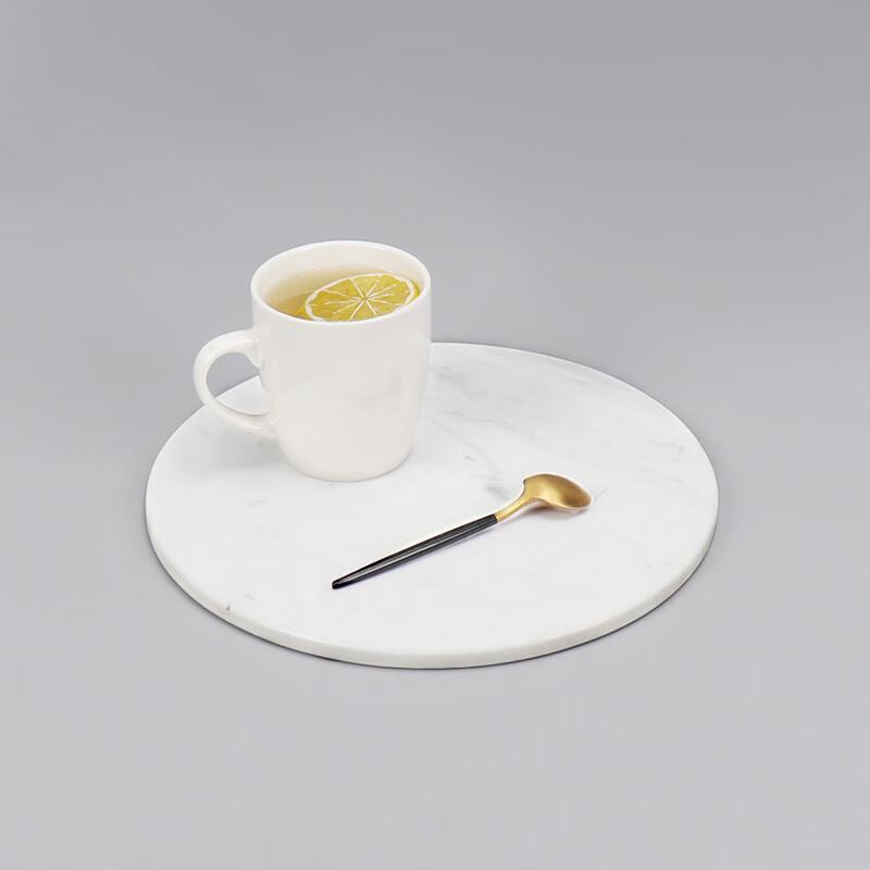 Acrylic Marble Pattern Round Storage Tray