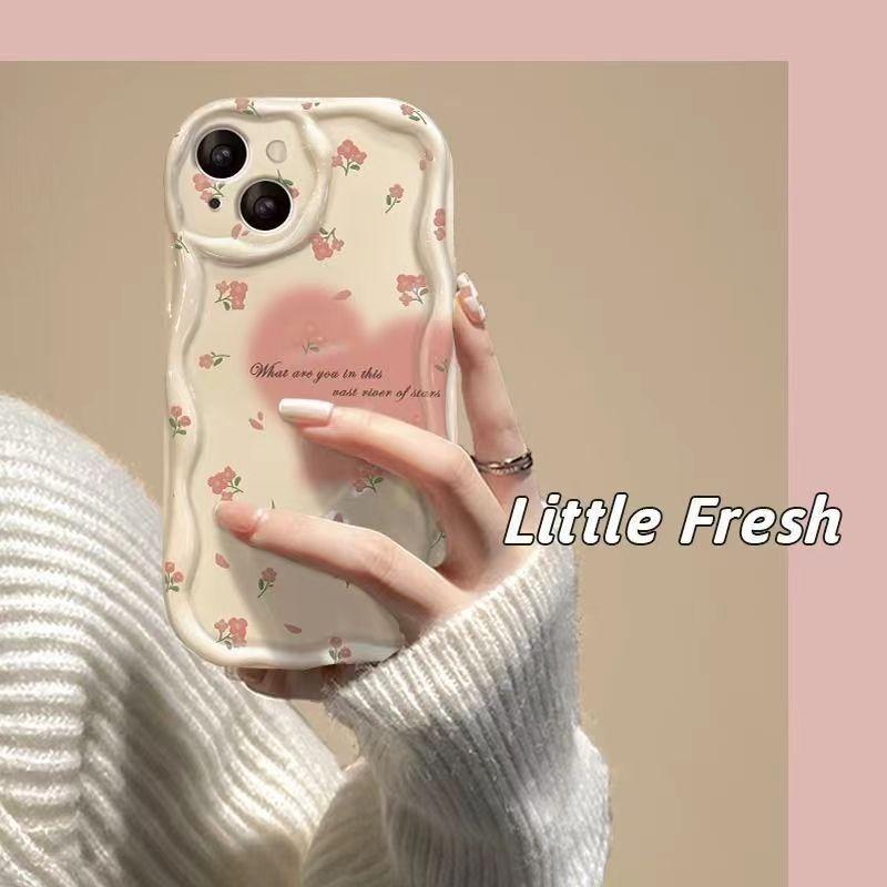 Handyhülle mit blühendem Schmetterling und Blume für Apple iPhone 15 ProMax – stoßfeste Silikonhülle mit gewelltem Rand für iPhone 15/14/13/12/11/Xs/Xsmax/Xr/Pro/ProMax