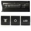 Lumière LED pour voiture Bouton d'interrupteur d'échappement chauffant de rétroviseur arrière de siège Pour Toyota Camry 2018 Rav4 Corolla Altis prado Hilux