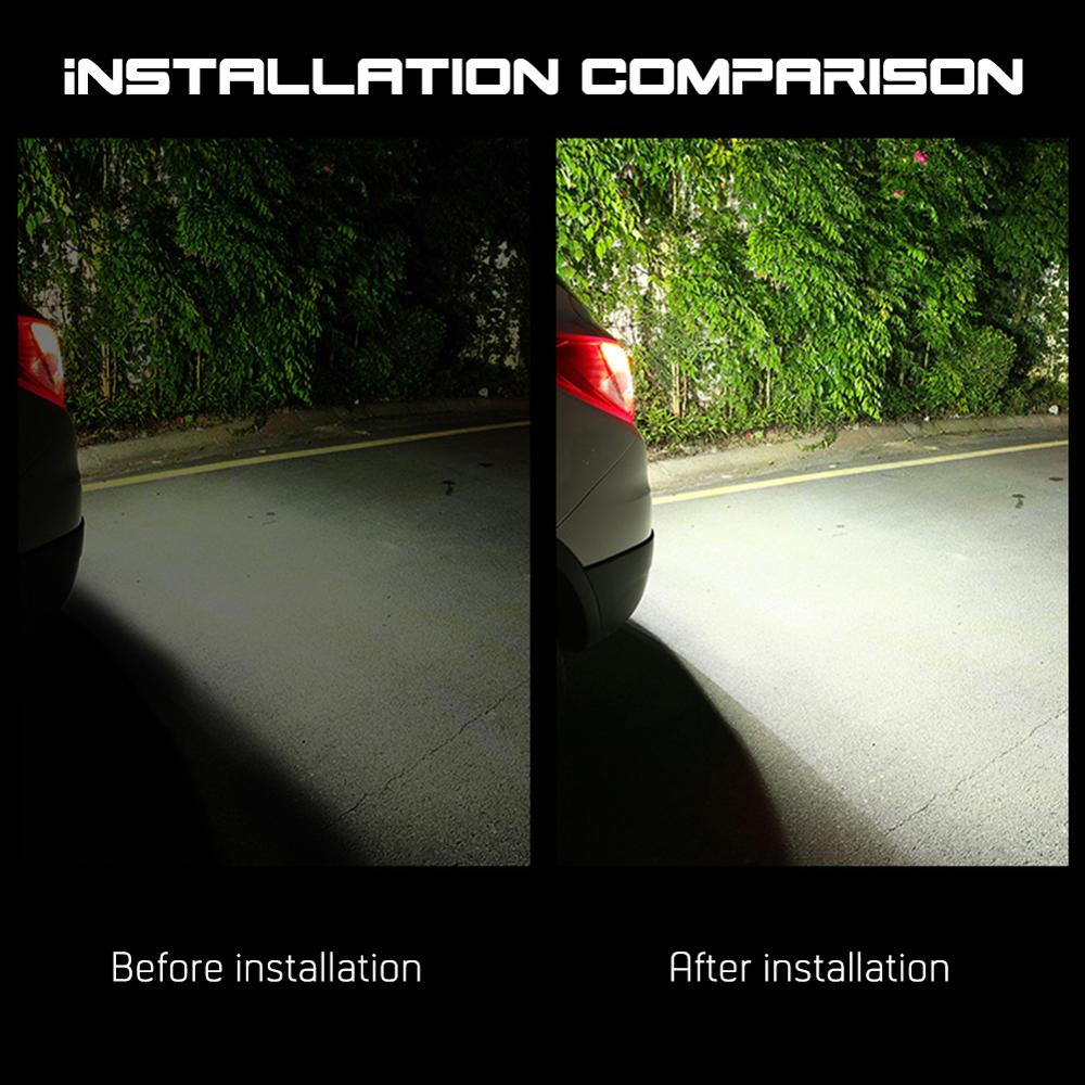 Car Reverse Lights High Brightness Reversing Flashing Warn Lamp Universal Auto Motorcycle Parking LED Electric Eye Modified Bulb