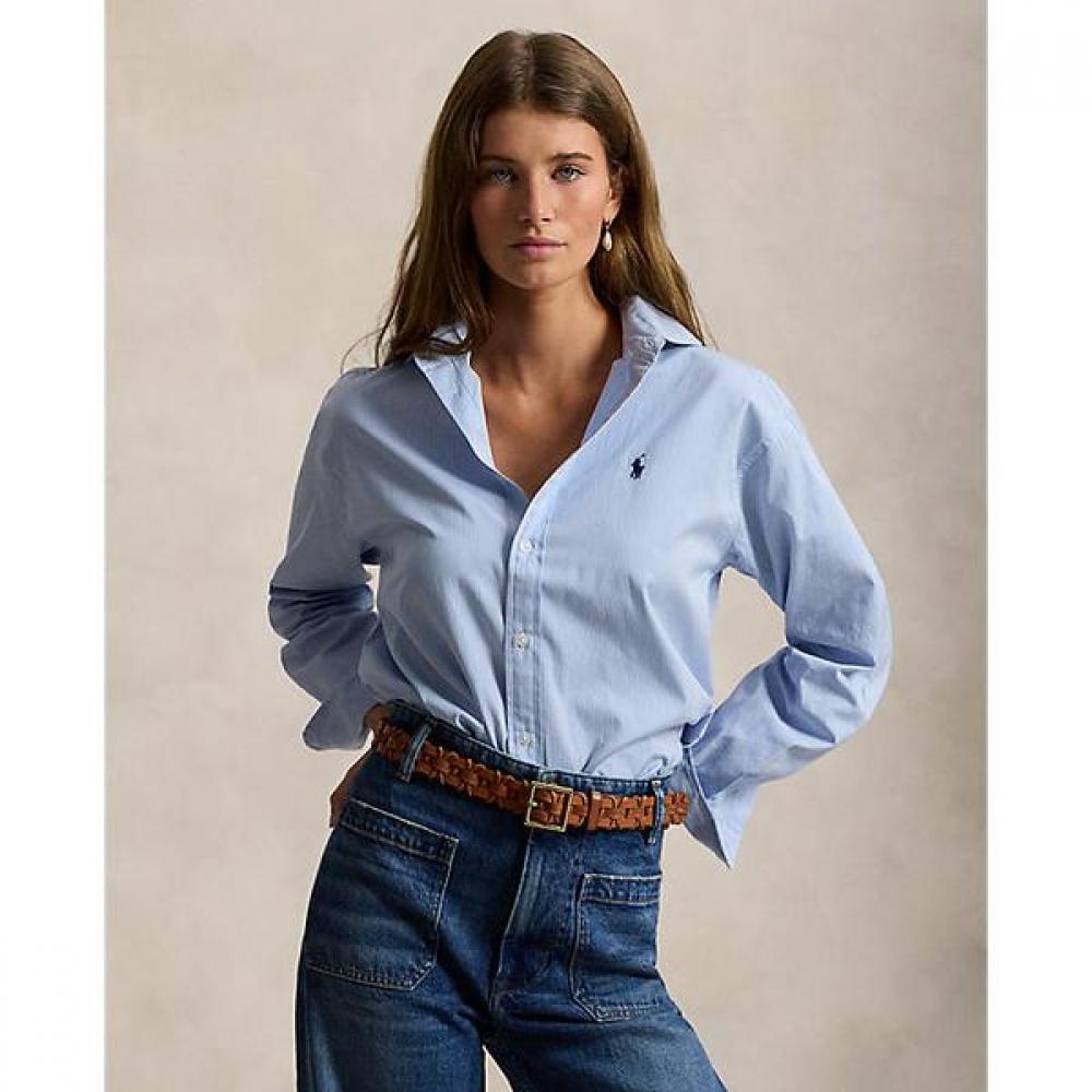 Polo Ralph Lauren Women S Relaxed Fit Stripe Cotton Shirt wmpoShtndn20302400