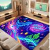 Dinosaur Theme Soft Crystal Velvet Rug Custom Name & Text Print Non Slip Floor Rug for Bedroom Living Room