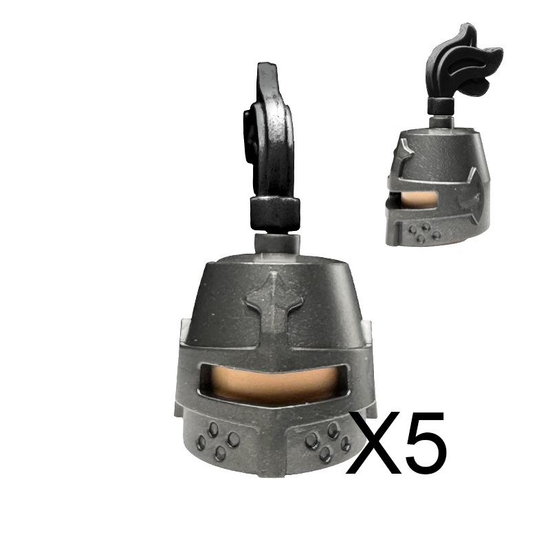 MOC Bausteine Mittelalter Ritter Soldat Actionfiguren Waffen Zubehör Schwert Speer Umhang Weste Helm Rüstung Geschenk Spielzeug Stein