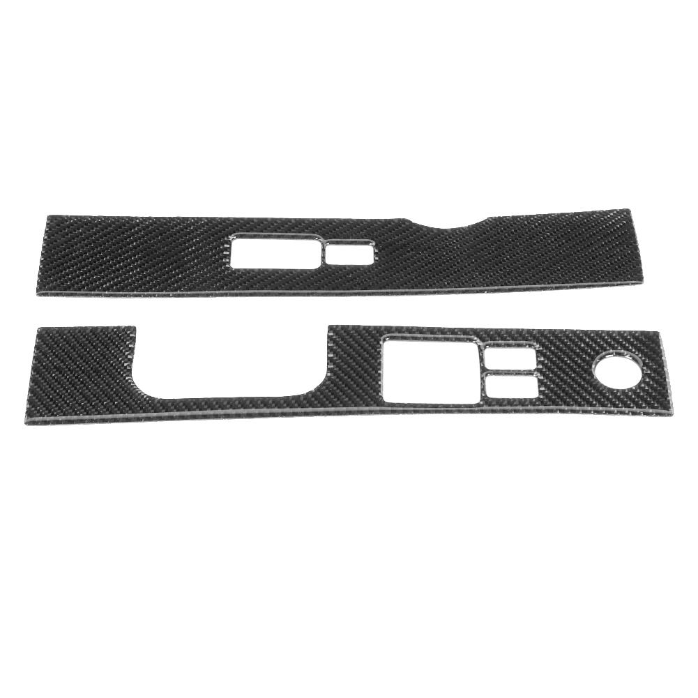2 stk Karbonfiber Vindusheisbryter Paneldeksel Trim Passform for Nissan 350Z 20062009