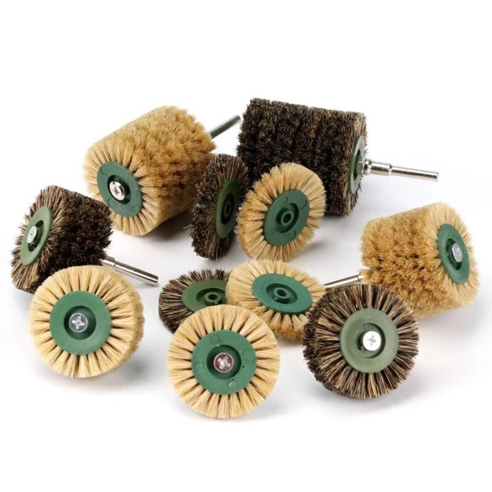 Bristle Brush Head Electric Polishing Cleaning Brush Thickened Bristle Brush Woodworking