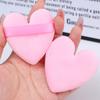 60pcs Soft Heart-Shaped Sponge Dry Powder Puff Double-sided Crystal Velvet Blush Loose Powder Cosmetic Puff Setting Makeup Tools