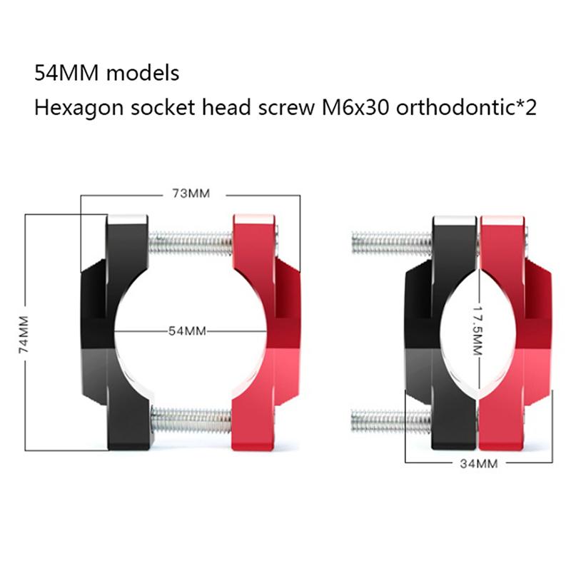 Motorcycle Stent 32/42/54Mm Bracket Bumper Clamp Headlight Mount Clip Handlebar Holder