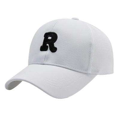 R Bestickte Kappe Hut Mesh-Design Lässig Cool CZA020 [White Fang] Herren Damen (Weiß)