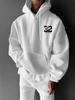 Unisex Cherry Blossom Branch Print Hoodie Men Back Graphic Pullover Sweatshirt Casual Streetwear Long Sleeve Hooded Top