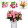 Elegant 9 Heads Artificial Carnation Silk Flowers Bouquet For Home And Wedding Decor