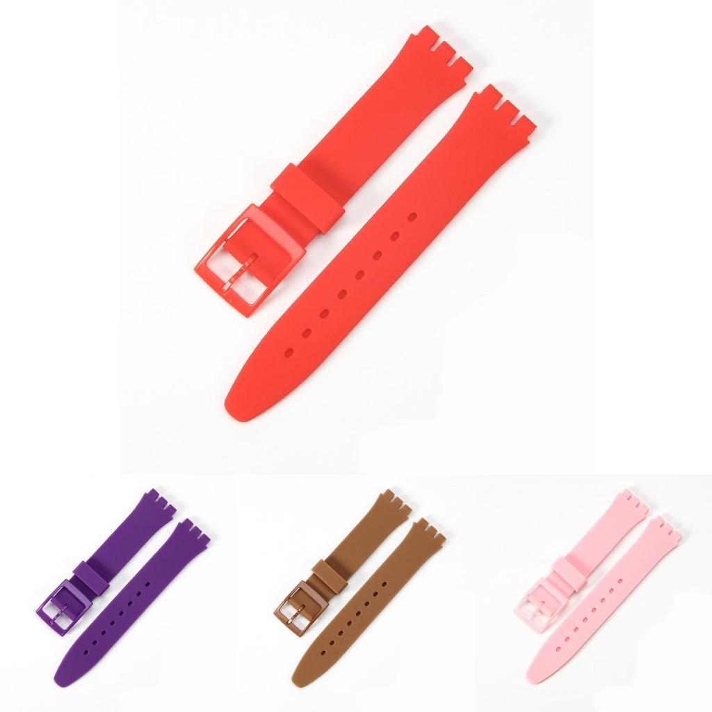 Langlebiges Silikon-Uhrenarmband Ersatz Für Swatch 16mm 17mm 19mm 20mm