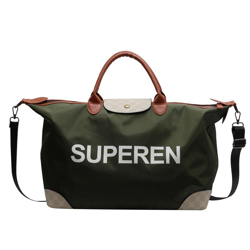 

Travel bag Women s yoga fitness bag Boarding business travel training bag Portable sports bag Accommodation storage Birth bag зелений