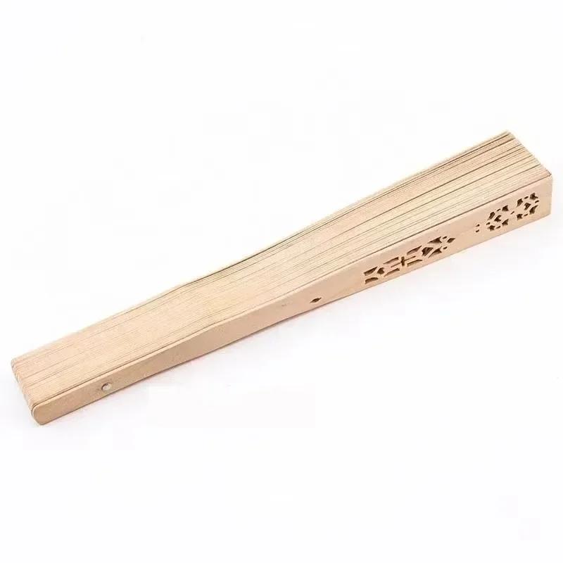 Chinese Sandalwood Scented Folding Hollow Wooden Fans Hand Held Fans Home Decor Fans Garden Vintage Dance Handmade Folding Fan