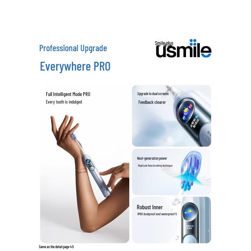 usmile Y30Pro Smart Electric Toothbrush CN plug (adapter included)