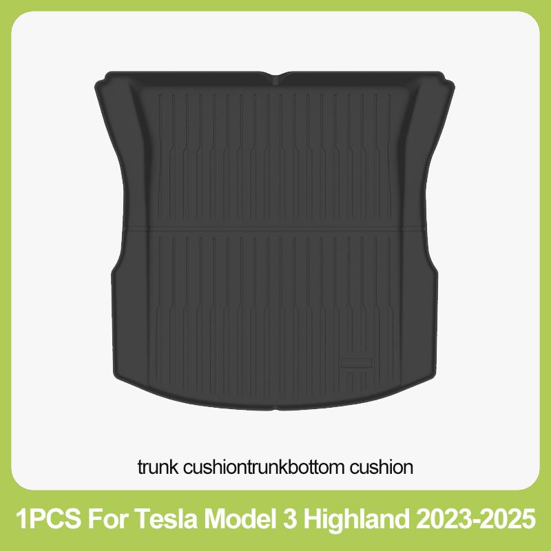 BYTON Floor Mats Compatible Custom Fit Floor Liners for 2023-2026 Tesla Model 3 Highland  All Weather Protection car mats