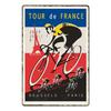 D Flat Metal Sign Vintage Cycling Sports Tin Sign Set Retro Bicycle Tour de France Racing Road Bike Wall Art Decor
