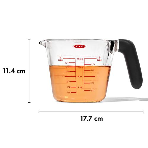OXO Glass Measuring Cup, 500ml, Heat-Resistant, Microwave- and Dishwasher-Safe, 11397300