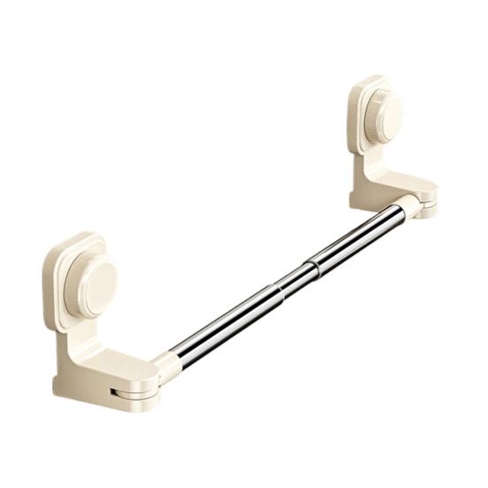 

Sandal Rack Wall Mounted Shoe Organizer with Strong Suction Cup Telescopic Rod Quick Install Shelf for Bathroom S белый
