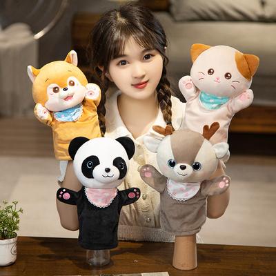 Animal Shiba Inu Cat Hand Puppet Plush Toy Doll Kindergarten Story Show Hand Puppet Children's Ragdoll