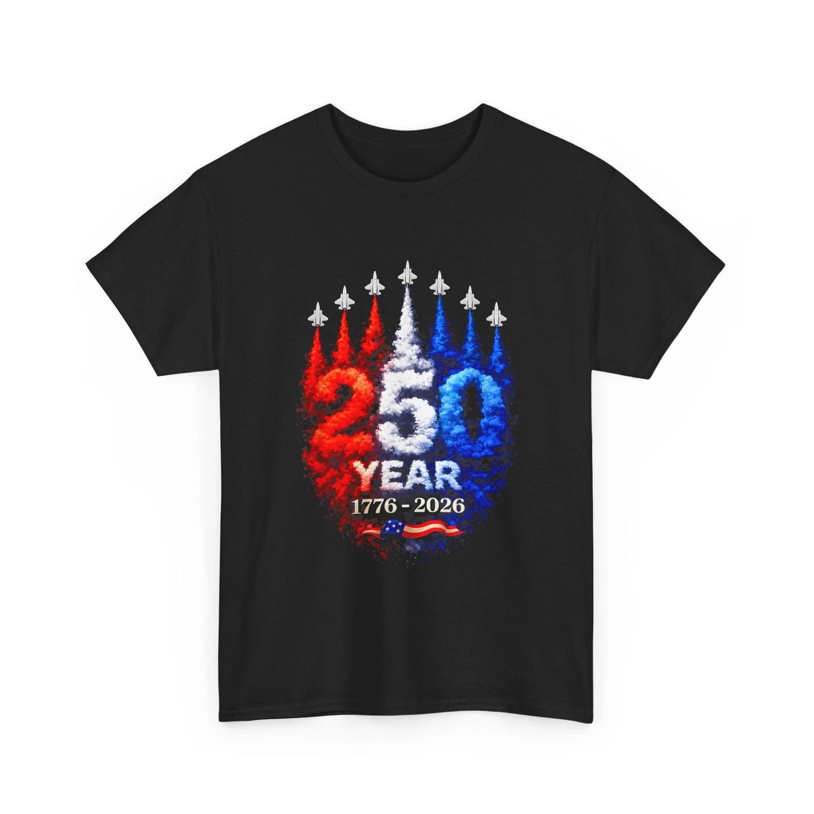 

250 Years American 1776 2026 T-Shirt, 250th USA Patriotic 4th of July T-Shirt 2XL