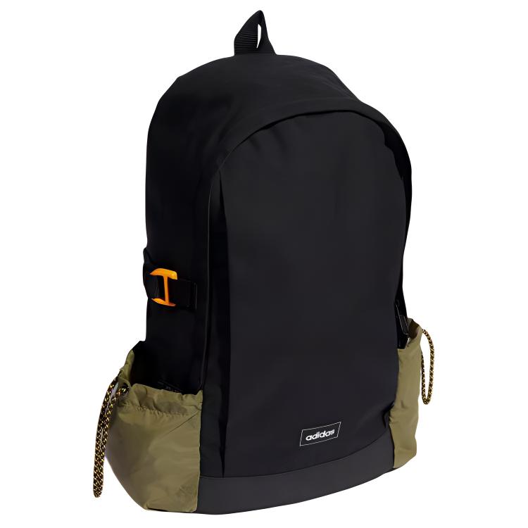 Adidas Sports Polyester Backpack Regular Unisex Black & Army Green HC4775