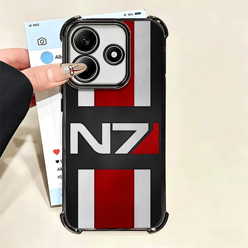N7 Mass Effect Soft Phone Case For Xiaomi Poco X7 X8 Pro Max X6 X5 X3 F8 Ultra F7 M8 M7 M5S Redmi 15C 15A 15 14C 13C 12C 13 12