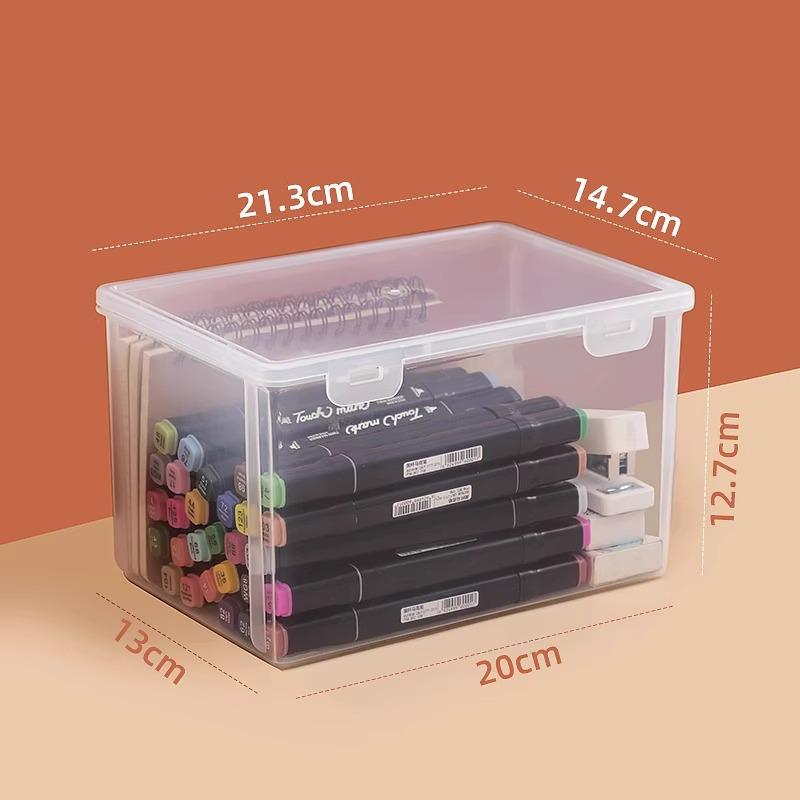 Pencil Case Organizer: Transparent Large Capacity Storage for Pens, Pencils, and Markers