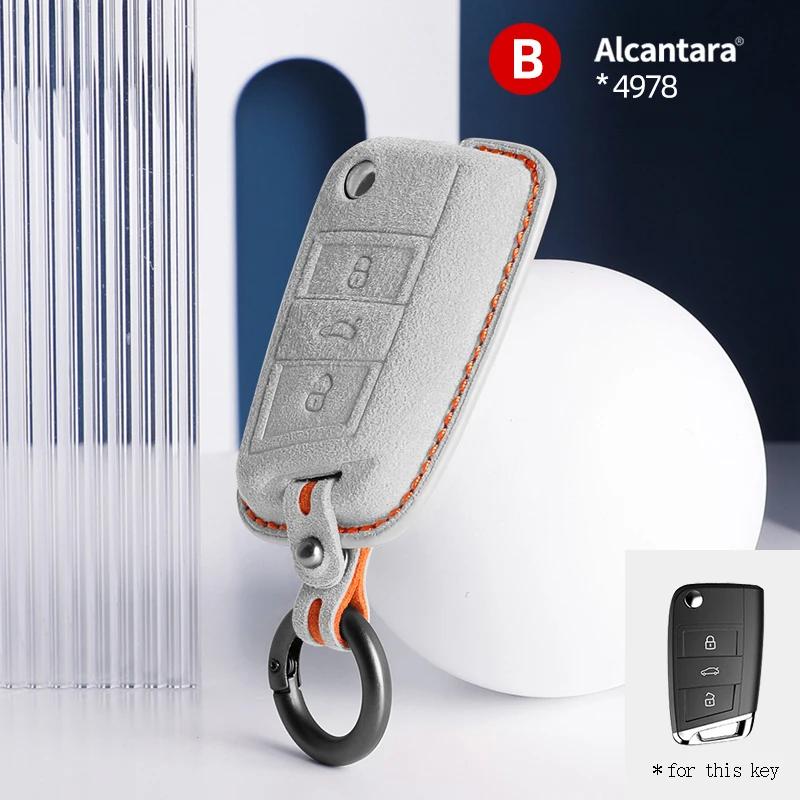Car Key Case For Vw Volkswagen Tiguan Mk1 Mk2 Magotan Passat B5 B8 Polo Golf 4 5 6 7 Mk7 Jetta Keychain Cover Shell Protectors