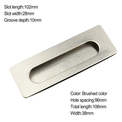 With Screws Cabinet Handle Wardrobe Door Zinc Alloy Convenient Practical 1 Pc Concealed Handle For Furniture Brand New