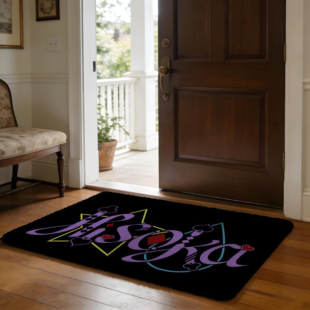 HHunter And HHunter Anime Floor Mat Soft Flannel Absorbent Mat Non-Slip Rug Home Bedroom Bathroom