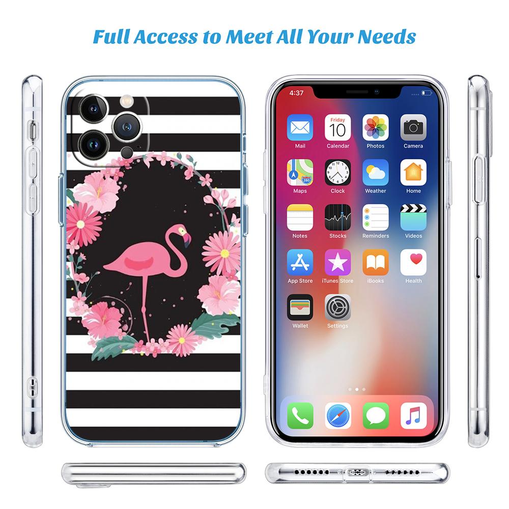 BF57 Flamingo Flower Phone Case for Motorola Moto G10 G20 G30 G31 G32 G34 G35 G41 G42 G50 G51 G52 G55 G60 G60S G62 G71 G72 G75