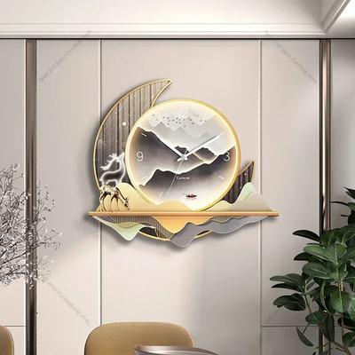 Nordické luxusní nástěnné hodiny Obývací pokoj Elegantní elektronické tiché nástěnné hodiny Dekorace Italský design Domácí dekorace Nástěnné hodiny LLWC