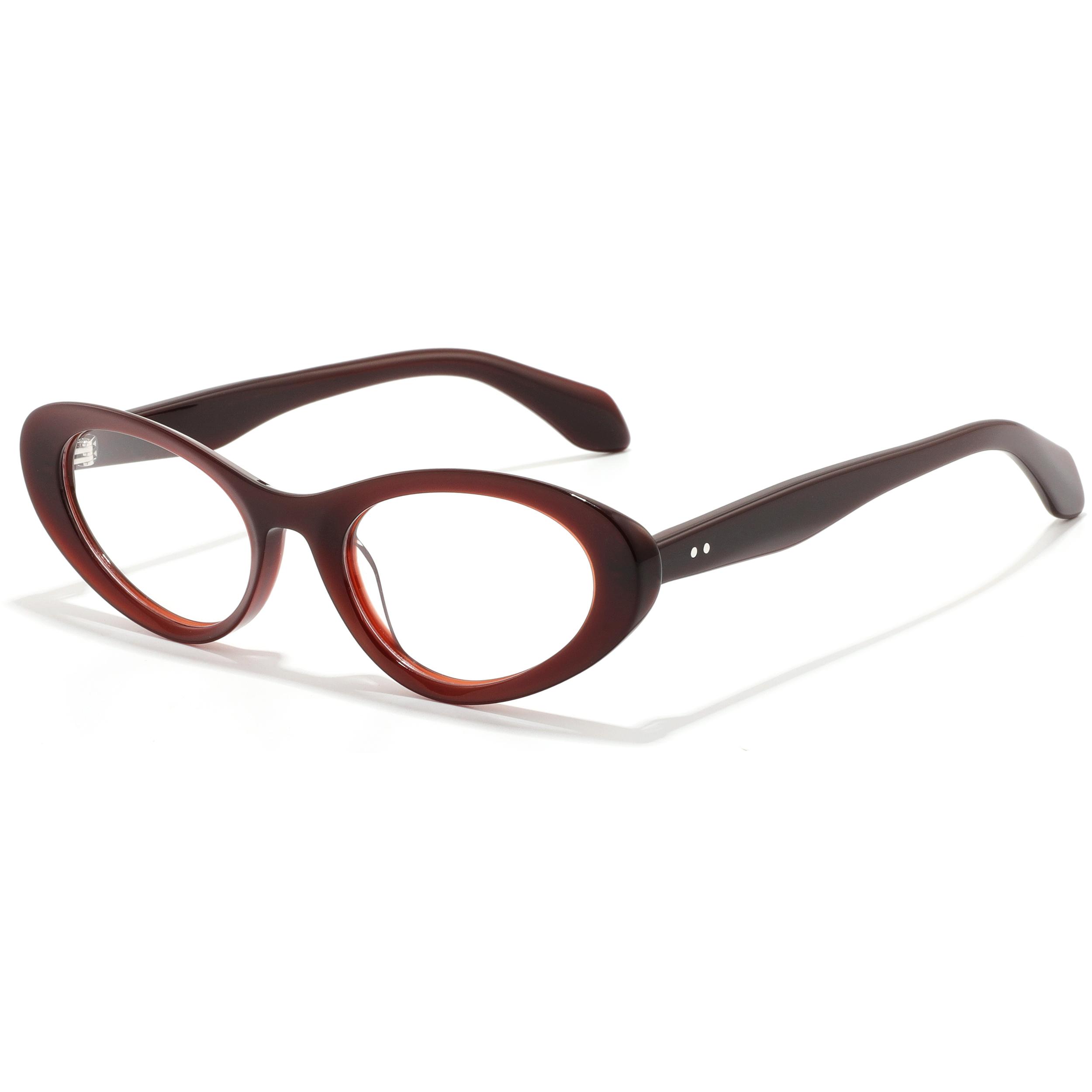 New Fashion Retro Cat Eye Glasses Women Luxury Acetate Frames Brand Designer Women Retro Optical Prescription Eyeglasses Frames
