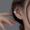 Four Pointed Star Clip Zircon Earrings Suitable Women Without Ear Holes Zircon Ear Bones Clip Men Luxury Trendy Ear Accessories