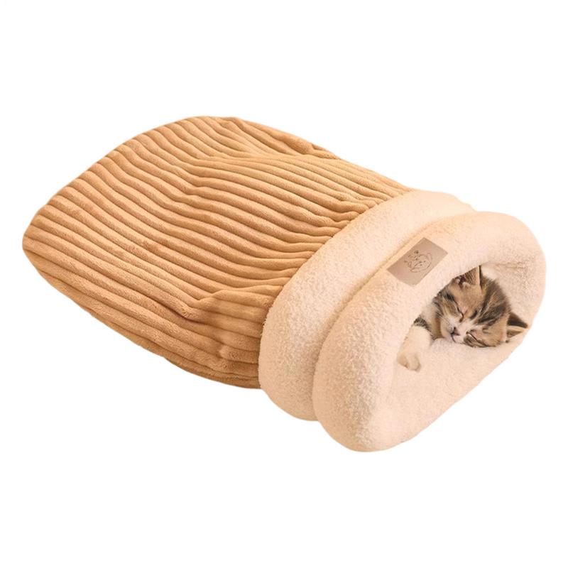 Pets Burrowing Cat Bed Cat Sleeping Bag Sleeping Bag Winter Sleeping Hideaway Cat Snuggle Sack Cat Pouch Bed Kitten Sleeping Bed