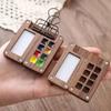 Black Walnut Wooden Paint Empty Box Empty Box 8 Grid 0.5ml Watercolor Paint Palette  Acrylic
