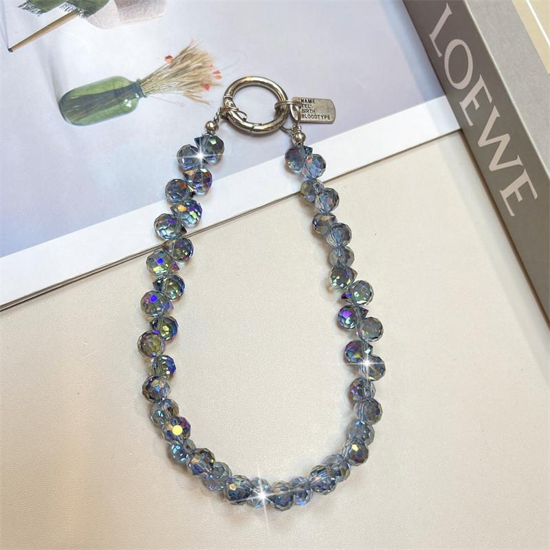 Water Crystal Phone Lanyard With Pvc Chain For Women And Men Personal Accessories